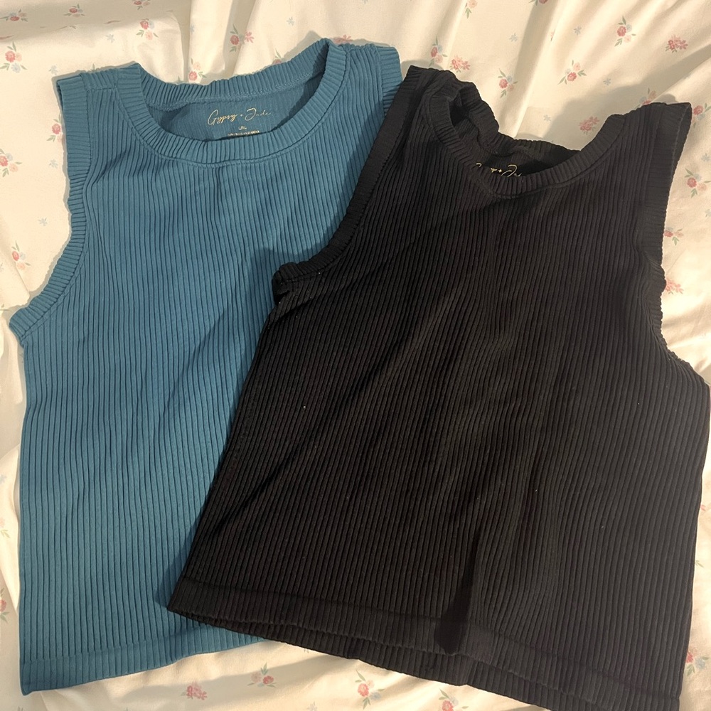 Blue and Black Tank Tops 💙